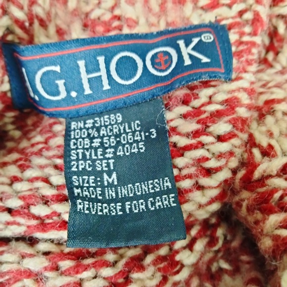 Vintage Y2K Chunky Sweater Women M Red Speckle Knit Turtleneck Sleeveless Preppy - Picture 4 of 9